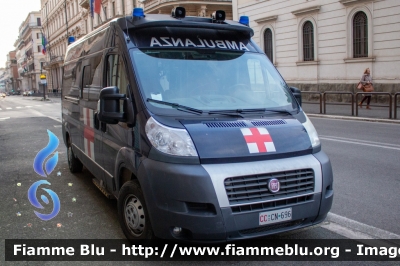 Fiat Ducato X250
Carabinieri
Reggimento Corazzieri
Servizio Sanitario
Allestita Odone
CC CN 696
Parole chiave: Fiat Ducato_X250 CCCN696