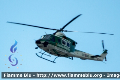 Agusta-Bell AB412
Carabinieri
Raggruppamento Aeromobili
Centro Elicotteri di Pratica di Mare (RM)
Fiamma 40
Parole chiave: Agusta-Bell / AB412 / CC40