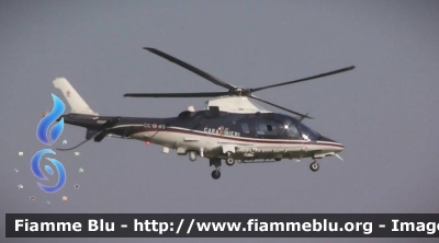 Augusta A109 Nexus
Carabinieri
Raggruppamento Aeromobili
CC-49 - Fiamma 49
6°Nucleo Elicotteri Carabinieri (NEC) Bari-Palese
Parole chiave: Augusta A109 Nexus