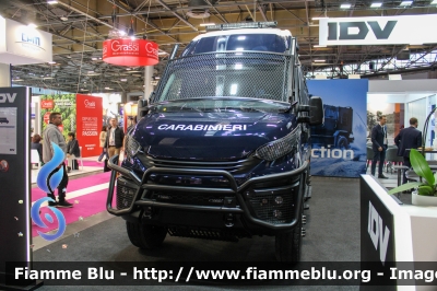 Iveco Daily IV serie MUV 4x4
Carabinieri
Battaglione
Allestimento IDV
Veicolo Dimostrativo allestito per campagna di Testing in Europa.
Esposto alla MILIPOL di Parigi 2023

Parole chiave: Iveco Daily_IVserie_MUV_4x4