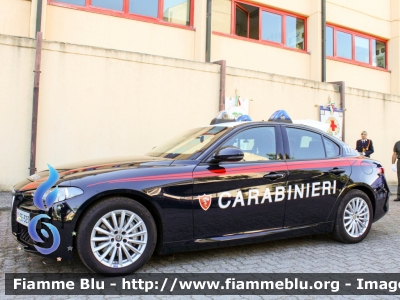 Alfa Romeo Nuova Giulia
Carabinieri
Nucleo Operativo Radiomobile
Allestimento FCA 
CC EE 323

Fotografata in occasione della festa per il 208° Anniversario della Fondazione del Corpo del Comando Provinciale di Lodi
Parole chiave: Alfa-Romeo Nuova_Giulia CCEE323