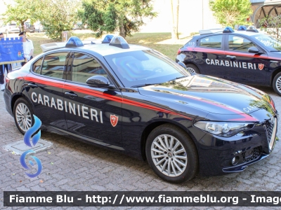 Alfa Romeo Nuova Giulia
Carabinieri
Nucleo Operativo Radiomobile
Allestimento FCA 
CC EE 323

Fotografata in occasione della festa per il 208° Anniversario della Fondazione del Corpo del Comando Provinciale di Lodi
Parole chiave: Alfa-Romeo Nuova_Giulia CCEE323