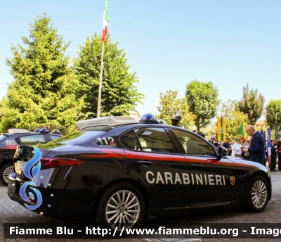 Alfa Romeo Nuova Giulia
Carabinieri
Nucleo Operativo Radiomobile
Allestimento FCA 
CC EE 323

Fotografata in occasione della festa per il 208° Anniversario della Fondazione del Corpo del Comando Provinciale di Lodi
Parole chiave: Alfa-Romeo Nuova_Giulia CCEE323