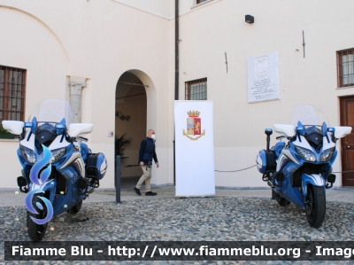 Yamaha FJR 1300 II serie
Polizia di Stato
Polizia Stradale
Allestimento Elevox
POLIZIA G3099
POLIZIA G3100

Fotografata in occasione del 170° della Polizia di Stato della Questura di Lodi
Parole chiave: Yamaha FJR_1300_IIserie POLIZIAG3099 POLIZIAG3100 170esimoPS