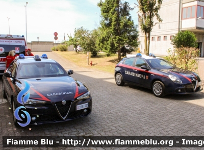 Alfa Romeo Nuova Giulia
Carabinieri
Nucleo Operativo Radiomobile
Allestimento FCA 
CC EE 323

Fotografata in occasione della festa per il 208° Anniversario della Fondazione del Corpo del Comando Provinciale di Lodi
Parole chiave: Alfa-Romeo Nuova_Giulia CCEE323