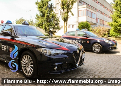 Alfa Romeo Nuova Giulia
Carabinieri
Nucleo Operativo Radiomobile
Allestimento FCA 
CC EE 323

Fotografata in occasione della festa per il 208° Anniversario della Fondazione del Corpo del Comando Provinciale di Lodi
Parole chiave: Alfa-Romeo Nuova_Giulia CCEE323