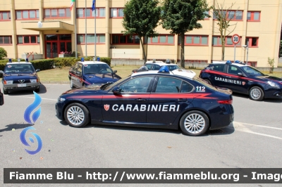 Alfa Romeo Nuova Giulia
Carabinieri
Nucleo Operativo Radiomobile
Allestimento FCA 
CC EE 323

Fotografata in occasione della festa per il 208° Anniversario della Fondazione del Corpo del Comando Provinciale di Lodi
Parole chiave: Alfa-Romeo Nuova_Giulia CCEE323