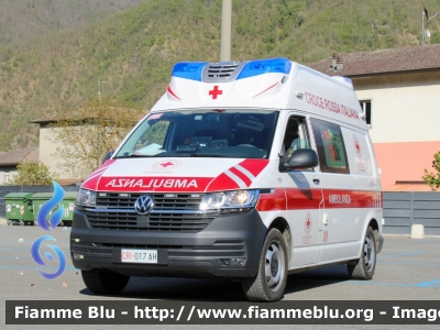 Volkswagen Transporter T6 4motion 
Croce Rossa Italiana
Comitato Provinciale di Piacenza
Postazione di Marsaglia (PC)
Autoambulanza donata per emergenza Covid-19 da Amazon
CRI 017 AH
Parole chiave: Volkswagen Transporter_T6_4motion CRI017AH