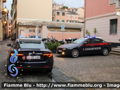 Alfa Romeo Nuova Giulia
Carabinieri
Nucleo Operativo Radiomobile
Allestimento FCA
CC EE 298

Fotografata insieme a AR 159 RMB CCCQ514
Parole chiave: Alfa-Romeo Nuova_Giulia CCEE298 CCCQ514 rmb_chiavari