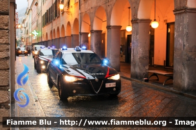 Alfa Romeo Nuova Giulia
Carabinieri
Nucleo Operativo Radiomobile
Allestimento FCA
CC EE 298

Fotografata insieme a AR 159 RMB CCCQ514
Parole chiave: Alfa-Romeo Nuova_Giulia CCEE298 CCCQ514 rmb_chiavari