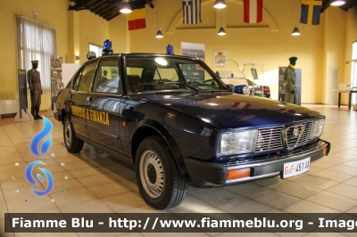 Alfa Romeo Alfetta II serie
Guardia di Finanza
Veicolo storico
Museo Storico del Corpo
Comando Generale di Roma
GdiF 461 AA

Esposta in occasione di un'esposizione per i 110 anni 
dell'ANFI Piacenza
Parole chiave: Alfa-Romeo Alfetta_IIserie GdiF461AA