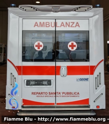 Fiat Ducato X290
Croce Rossa Italiana
Reparto Sanità Pubblica
Autoambulanza ad Alto BioContenimento per trasporto soggetti Infetti gravi o non deambulanti
Allestita Odone
Decorazione Grafica ZeroSei
In allestimento
Parole chiave: Fiat Ducato_X290