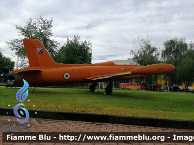 Aermacchi MB-326
Aeronautica Militare Italiana
5° Stormo
Esposto presso il Dipartimento di Ingegneria Aerospaziale del Politecnico di Milano
Campus Bovisa
MM54277
Parole chiave: Aermacchi MB-326