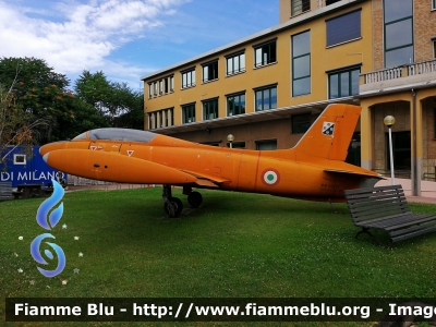 Aermacchi MB-326
Aeronautica Militare Italiana
5° Stormo
Esposto presso il Dipartimento di Ingegneria Aerospaziale del Politecnico di Milano
Campus Bovisa
MM54277
Parole chiave: Aermacchi MB-326