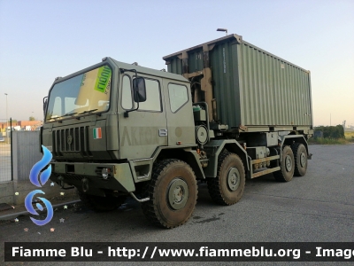 Astra SM88.42
Esercito Italiano
2° Reg. Genio Pontieri - Piacenza
Autocarro tattico logistico - ACTL 8x8
APS (Autocarro piani scarrabili)
Sistema di movimentazione Isoli/Cargotec Multilift Mk IV
EI AR 515
Parole chiave: Astra SM88.42 EIAR515