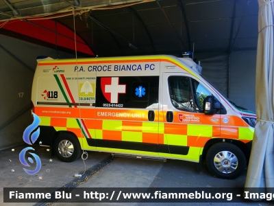 Fiat Ducato X290
P.A. Croce Bianca Piacenza
Allestimento Vision
Donato per emergenza Covid-19
Parole chiave: Fiat Ducato_X290 Ambulanza