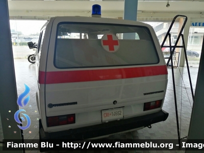 Volkswagen Transporter T3 Syncro
Croce Rossa Italiana
Comitato Provinciale di Piacenza
Museo Storico
CRI 14652
Parole chiave: Volkswagen Transporter_T3_Syncro CRI14652 Ambulanza