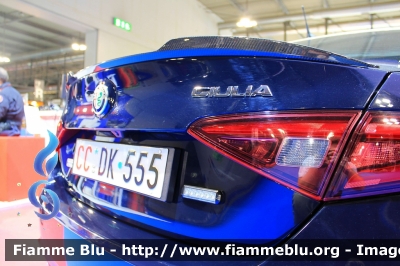 Alfa-Romeo Nuova Giulia Quadrifoglio
Carabinieri
Nucleo Operativo e Radiomobile
CC DK 555

Esposta alla fiera della Sicurezza di Milano 2021
Fotografata insieme ad AR Nuova Giulia RMB
Parole chiave: Alfa-Romeo Nuova_Giulia_Quadrifoglio CCDK555 CCEE341 fiera_sicurezza_2021_milano