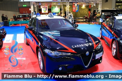 Alfa Romeo Nuova Giulia
Carabinieri
Nucleo Operativo Radiomobile
Allestimento FCA 
CC EE 314

Esposta alla fiera della Sicurezza di Milano 2021
Fotografata insieme ad AR Nuova Giulia QV RMB Milano
Parole chiave: Alfa-Romeo Nuova_Giulia CCDK555 CCEE341 fiera_sicurezza_2021_milano