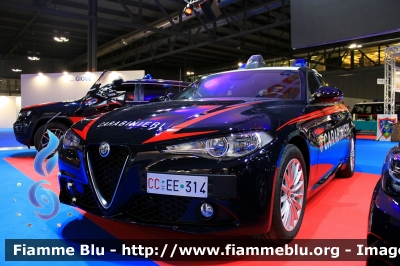 Alfa Romeo Nuova Giulia
Carabinieri
Nucleo Operativo Radiomobile
Allestimento FCA 
CC EE 314

Esposta alla fiera della Sicurezza di Milano 2021
Fotografata insieme ad AR Nuova Giulia QV RMB Milano
Parole chiave: Alfa-Romeo Nuova_Giulia CCDK555 CCEE341 fiera_sicurezza_2021_milano