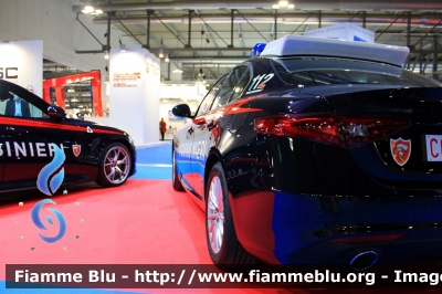 Alfa Romeo Nuova Giulia
Carabinieri
Nucleo Operativo Radiomobile
Allestimento FCA 
CC EE 314

Esposta alla fiera della Sicurezza di Milano 2021
Fotografata insieme ad AR Nuova Giulia QV RMB Milano
Parole chiave: Alfa-Romeo Nuova_Giulia CCDK555 CCEE341 fiera_sicurezza_2021_milano