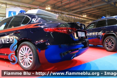 Alfa Romeo Nuova Giulia
Carabinieri
Nucleo Operativo Radiomobile
Allestimento FCA 
CC EE 314

Esposta alla fiera della Sicurezza di Milano 2021
Fotografata insieme ad AR Nuova Giulia QV RMB Milano
Parole chiave: Alfa-Romeo Nuova_Giulia CCDK555 CCEE341 fiera_sicurezza_2021_milano