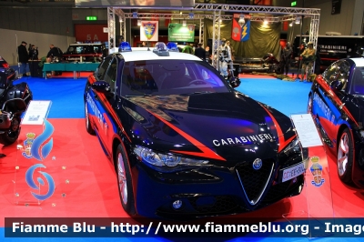 Alfa Romeo Nuova Giulia
Carabinieri
Nucleo Operativo Radiomobile
Allestimento FCA 
CC EE 314

Esposta alla fiera della Sicurezza di Milano 2021
Fotografata insieme ad AR Nuova Giulia QV RMB Milano
Parole chiave: Alfa-Romeo Nuova_Giulia CCDK555 CCEE341 fiera_sicurezza_2021_milano