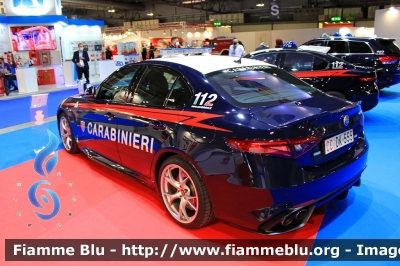 Alfa-Romeo Nuova Giulia Quadrifoglio
Carabinieri
Nucleo Operativo e Radiomobile
CC DK 555

Esposta alla fiera della Sicurezza di Milano 2021
Fotografata insieme ad AR Nuova Giulia RMB
Parole chiave: Alfa-Romeo Nuova_Giulia_Quadrifoglio CCDK555 CCEE341 fiera_sicurezza_2021_milano