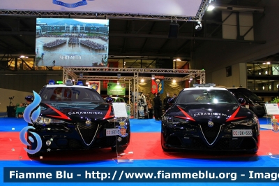 Alfa-Romeo Nuova Giulia Quadrifoglio
Carabinieri
Nucleo Operativo e Radiomobile
CC DK 555

Esposta alla fiera della Sicurezza di Milano 2021
Fotografata insieme ad AR Nuova Giulia RMB
Parole chiave: Alfa-Romeo Nuova_Giulia_Quadrifoglio CCDK555 CCEE341 fiera_sicurezza_2021_milano