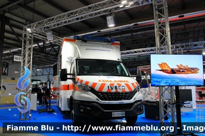 Iveco Daily VI serie
Aeronautica Militare
Servizio sanitario
Infermeria Principale Pratica di Mare
Gruppo Biocontenimento
Allestita Odone
AM CR 665

Esposta alla fiera della Sicurezza di Milano 2021
Parole chiave: Iveco Daily_VIserie AMCR665 Ambulanza fiera_sicurezza_2021_milano