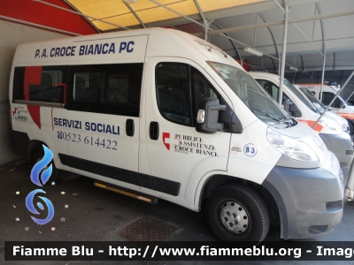 Fiat Ducato X290
P. A. Croce Bianca - Piacenza
Servizi Sociali
Parole chiave: Fiat Ducato_X290 Ambulanza