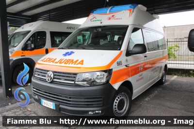 Volkswagen T6
Pubblica Assistenza SOS Canzo (CO)
Ambulanza 665
Allestimento Mariani Fratelli
Parole chiave: Volkswagen T6 Ambulanza