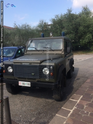 Land Rover Defender 90
Arma dei Carabinieri
Comando Carabinieri Unità per la tutela Forestale, Ambientale e Agroalimentare
Sezione di Iseo
CC BU 180
Parole chiave: Land-Rover Defender_90 CCBU180