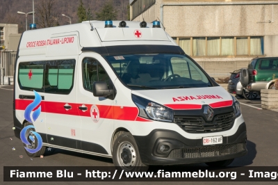 Renault Trafic IV Serie
Croce Rossa Italiana
Comitato Locale di Lipomo
CO 11-76
Allestita Ambitalia
CRI 162 AF
Parole chiave: Renault Trafic_IV_Serie Ambulanza CRI162AF