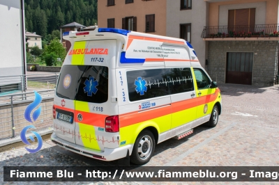 Volkswagen Transporter T6
Associazione Volontari del Soccorso e Trasporto Infermi ONLUS Val di Sole
Ambulanza 117-32 
Allestita EDM
Parole chiave: Volkswagen Transporter_T6 Ambulanza