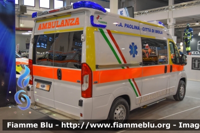 Fiat Ducato X290
Pubblica Assistenza Paolina Città di Imola
Allestita EDM
Parole chiave: Fiat Ducato_X290 Ambulanza