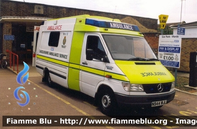 Mercedes-Benz Sprinter I serie 
Great Britain - Gran Bretagna
Lincolnshire Ambulance Service
Parole chiave: Ambulance Ambulanza