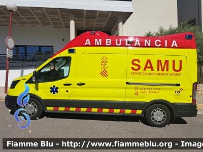 Ford Transit VIII serie
España - Spagna
Generalitat Valenciana - Generalità Valenziana
Servei d'Ajuda Mèdica Urgent (SAMU) - Ambulanza di soccorso avanzato
Automezzo 51080
Parole chiave: Ford Transit_VIIIserie generalitat_valenciana