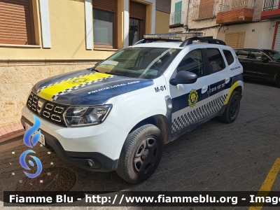 Dacia Duster restyle 
España - Spagna
Policía Local de Anna - Polizia Locale di Anna
Automezzo M-01
Parole chiave: Dacia Duster_restyle Policia_local_anna