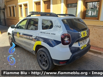 Dacia Duster restyle 
España - Spagna
Policía Local de Anna - Polizia Locale di Anna
Automezzo M-01
Parole chiave: Dacia Duster_restyle Policia_local_anna