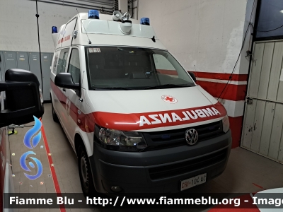 Volkswagen Transporter T5 restyle 
Croce Rossa Italiana 
Comitato di Bedonia (PR)
Ambulanza 
Allestimento Vision
PR 43 10-31
CRI 104 AC
Parole chiave: Volkswagen Transporter_T5restyle CRI104AC