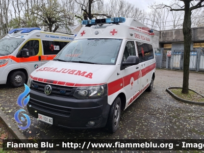 Volkswagen Transporter T5 restyle
Croce Rossa Italiana 
Comitato di Forlì (FC)
Ambulanza
Allestimento EDM
FC 47 11-24
CRI 101 AE
Parole chiave: Volkswagen Crafter CRI101AE