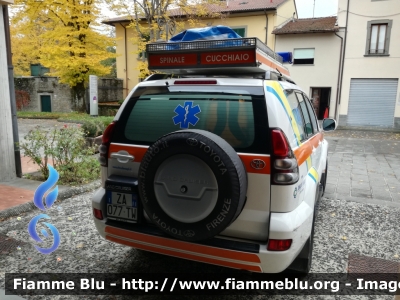 Toyota Land Cruiser
Misericordia di Firenzuola (FI)
Ambulanza per soccorsi in ambiente impervio
Automezzo 5
Allestimento Alessi-Becagli
Parole chiave: Toyota Land_Cruiser misericordia_firenzuola