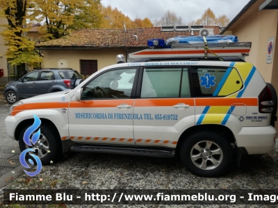 Toyota Land Cruiser
Misericordia di Firenzuola (FI)
Ambulanza per soccorsi in ambiente impervio
Automezzo 5
Allestimento Alessi-Becagli
Parole chiave: Toyota Land_Cruiser misericordia_firenzuola