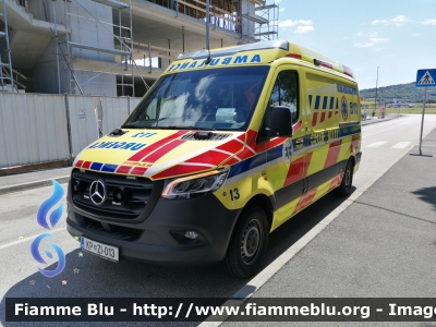 Mercedes-Benz Sprinter IV serie
Republika Slovenija - Repubblica Slovena
Reševalna Služba Slovenske Istre - Soccorso Sanitario Istria Slovena
Ambulanza di emergenza
Automezzo 13
Allestimento Meditra
Parole chiave: Mercedes-Benz Sprinter_IVserie slovenija