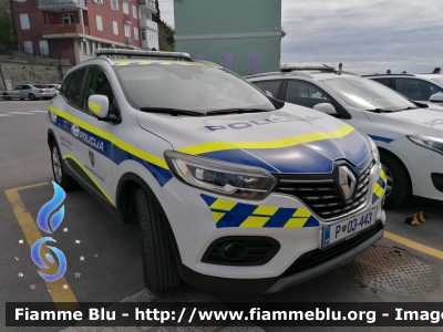 Renault Kadjar
Republika Slovenija - Repubblica Slovena
Policija - Polizia
P - 03 443
Parole chiave: Renault Kadjar policija