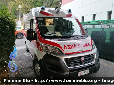 Fiat Ducato X290
Croce Rossa Italiana
Comitato di Cesena (FC)
Postazione estiva presso l'Ospedale di Cervia (RA)
Allestimento Aricar
FC 47 10-39
CRI 197 AG
Parole chiave: Fiat Ducato_X290 CRI197AG