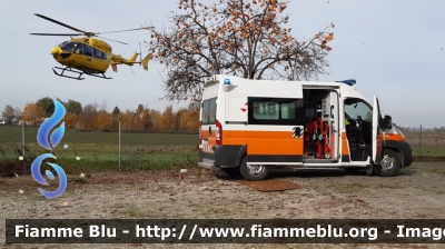 Eurocopter EC145 EC-LKN - Fiat Ducato X250
Eurocopter EC145
Servizio Elisoccorso Regionale Emilia Romagna
Postazione di Parma EC-LKN

Fiat Ducato X250
Ambulanza Infermieristica 118 Piacenza Soccorso
Postazione Ospedale di Fiorenzuola d'Arda
118 Centrale Operativa Emilia Ovest
