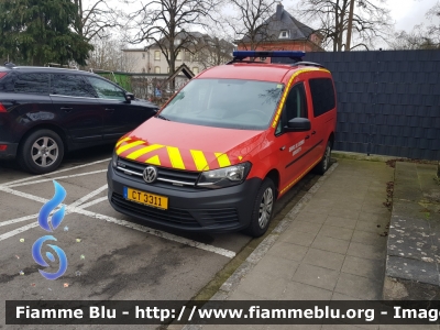 Volkswagen Caddy III serie II restyle 
Grand-Duché de Luxembourg - Großherzogtum Luxemburg - Grousherzogdem Lëtzebuerg - Lussemburgo 
Service Incendie et Ambulance de la Ville de Luxembourg
