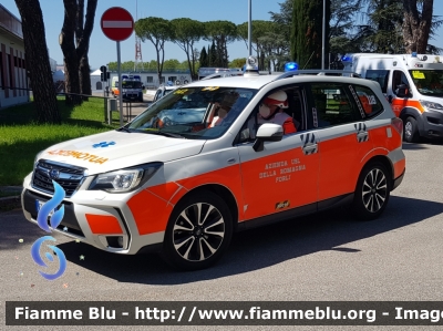 Subaru Forester VI serie
118 Romagna Soccorso
Azienda USL della Romagna
Ambito Territoriale di Forlì
"FO014"
Allestita Vision
